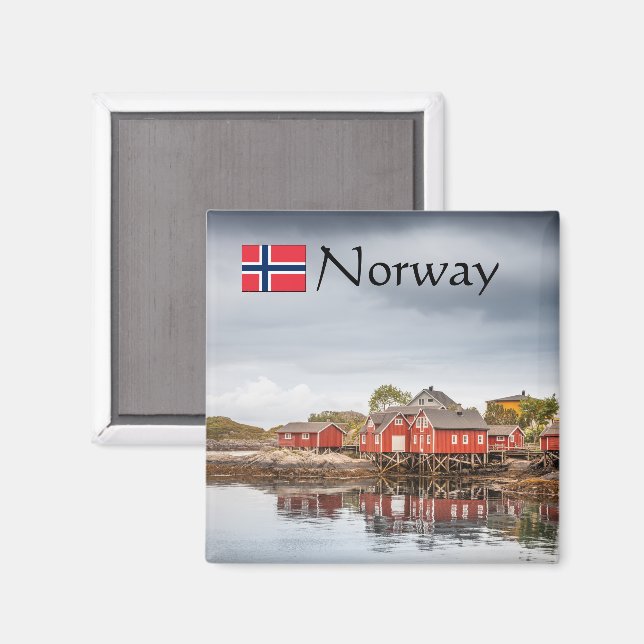 Aimant Souvenir de Norvège (Recto/Verso)