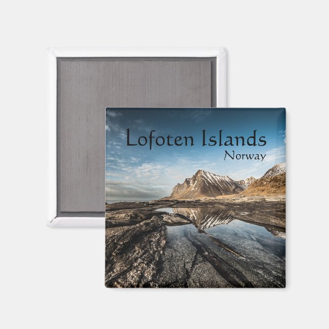 Aimant Souvenir de Norvège Lofoten (Recto/Verso)