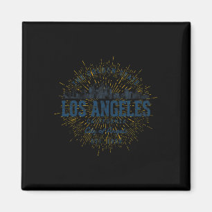 Aimant Souvenir de vacances États-Unis vintage Los Angele