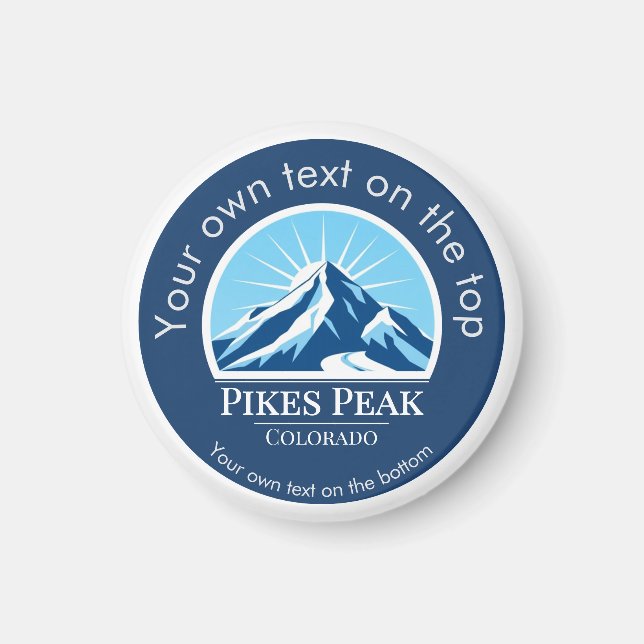 Aimant souvenir du Colorado Pikes Peak Mountain (Devant)