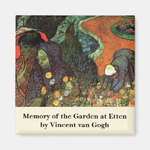 Aimant Souvenir du jardin à Etten de Vincent van Gogh