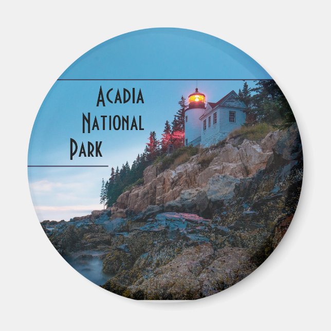 Aimant Souvenir du Parc national de l'Acadie (Devant)