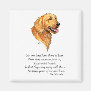 Aimant Souvenir Golden Retriever