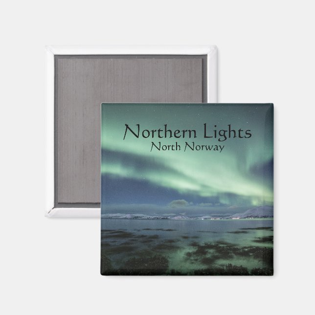 Aimant Souvenir Northern Lights (Recto/Verso)