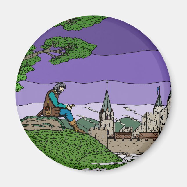 Aimant Souvenirs de Camelot (Devant)