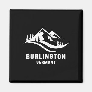 Aimant Souvenirs de montagne de Burlington vermont