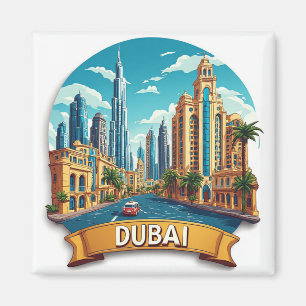 Aimant 🧲 Souvenirs de vacances inoubliables à Dubaï ✈️