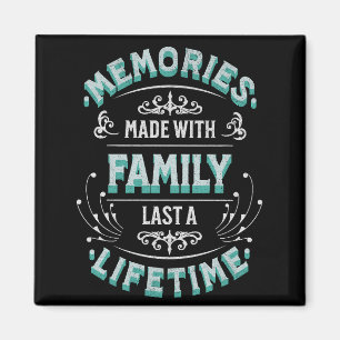 Aimant Souvenirs faits avec la famille dernier une vie