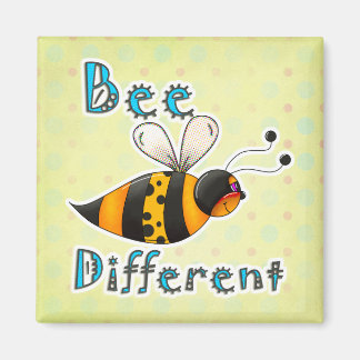 Aimant Soyez Différents Abeille À Bumble Repérée