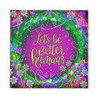 Soyez Meilleur Humains Inspiritisme Floral Purple 
