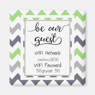 Aimant Soyez Notre Invité Informations Wifi Mot De Passe
