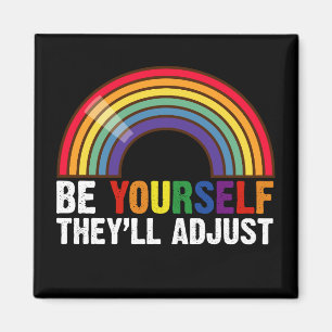 Aimant Soyez vous-même Ils régleront le Gay pride arc-en-