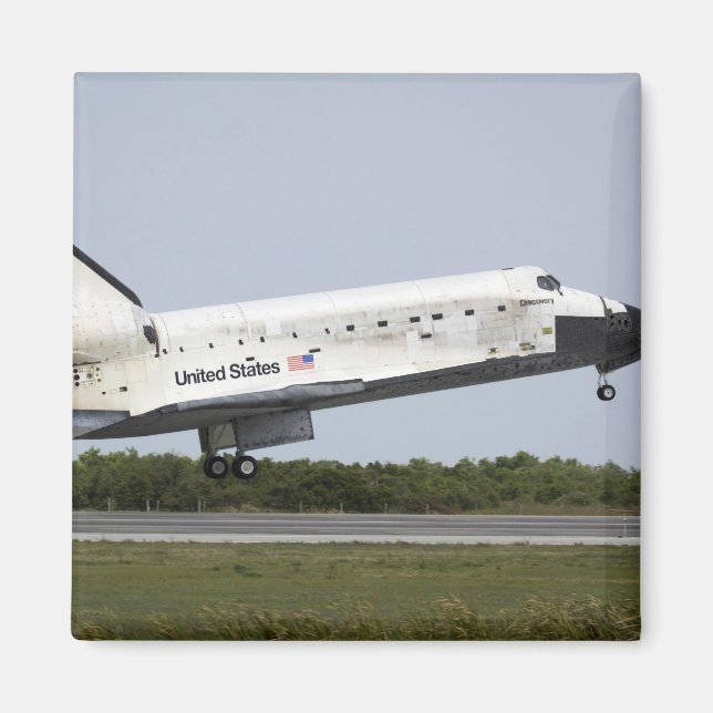 Aimant Space Shuttle Discovery approche l'atterrissage 4 (Devant)