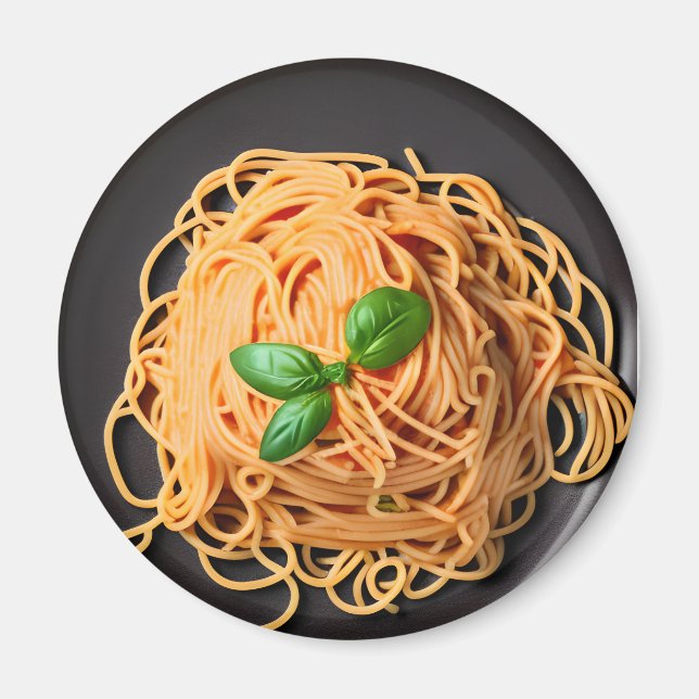 Aimant Spaghetti et Plaque alimentaire de base (Devant)