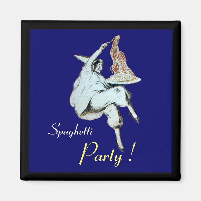 Aimant SPAGHETTI PARTY CUISINE ITALIENNE, RESTAURANT Bleu (Devant)