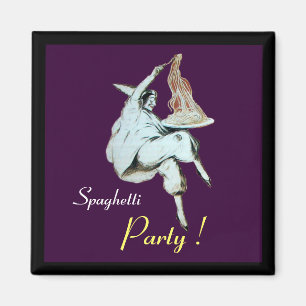 Aimant SPAGHETTI PARTY CUISINE ITALIENNE, RESTAURANT viol