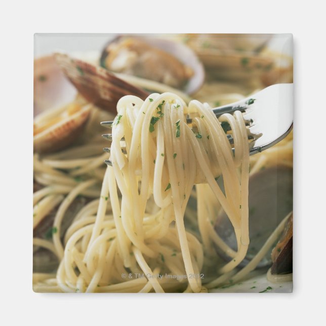 Aimant Spaghetti Vongole Bianco (Devant)