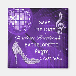 Aimant Sparkly Stiletto Heel Bachelorette Enregistrer La