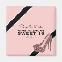 Sparkly Stiletto talon doux 16 Enregistrer la date