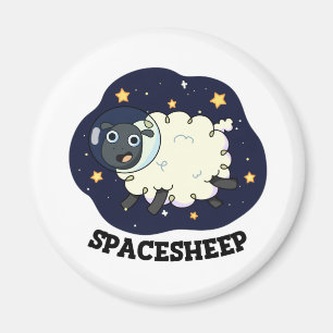 Aimant Spatial Sheep Drôle Astronaut Sheep Pun