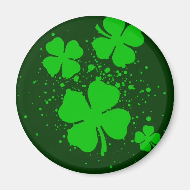 Aimant Spatter shamrock (Devant)