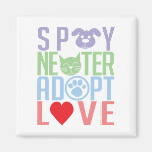Aimant Spay Neuter Adopter l'Amour 2