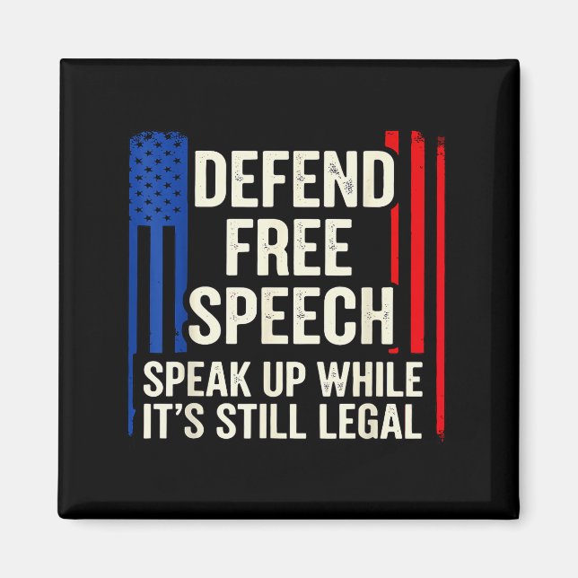 Aimant Speak Up While It’s Still Legal Human Dom Rights J (Devant)