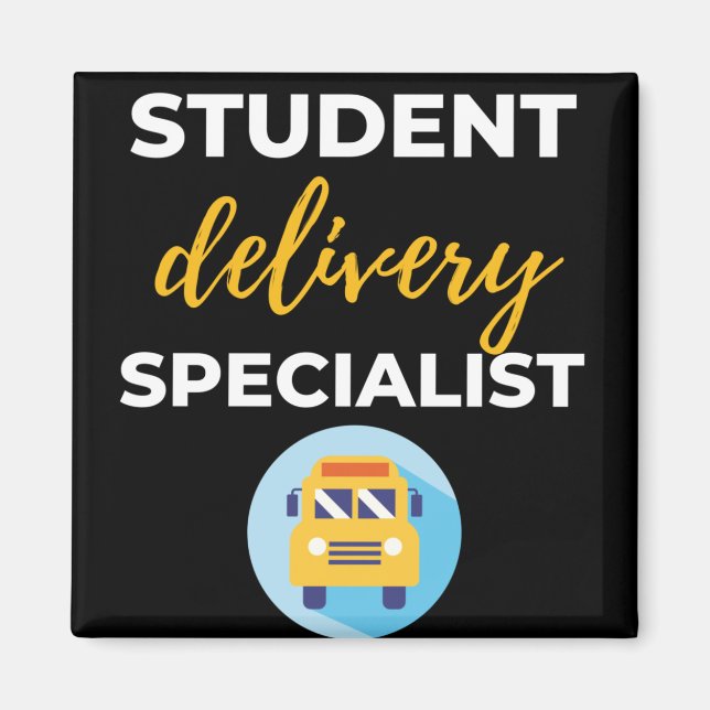 Aimant Spécialiste étudiant de Delivery (Devant)