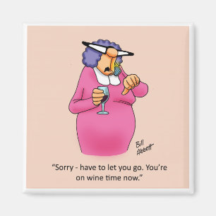 Aimant Spectacles magiques du Humour du vin amusant