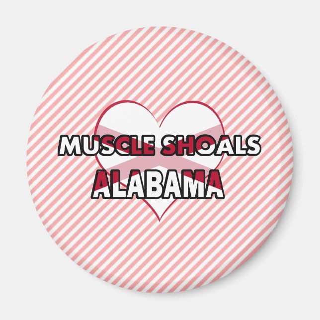 Aimant Spectacles musculaires, Alabama (Devant)
