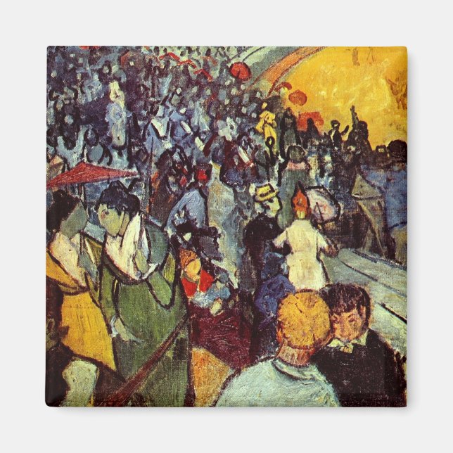 Aimant Spectateurs en Arles Van Gogh Art (Devant)