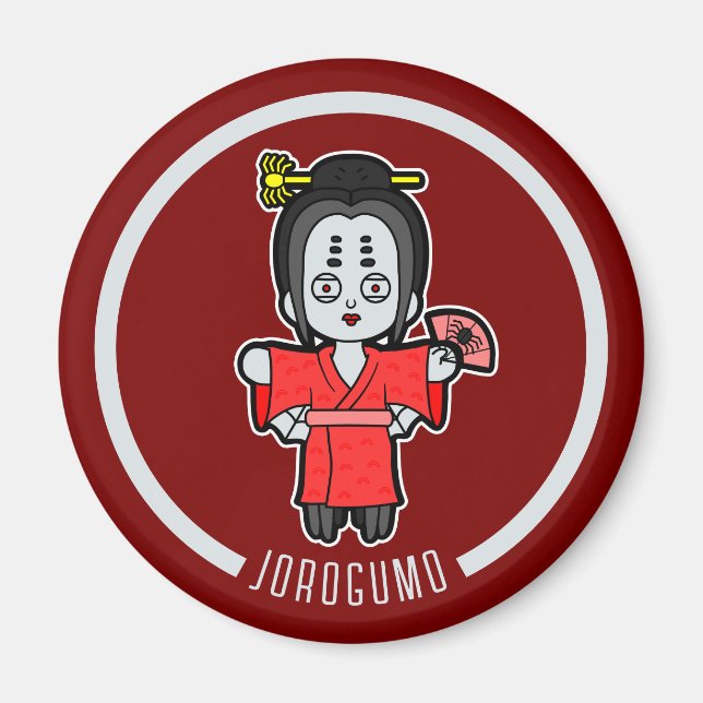 Aimant Spider Lady Jorogumo | Yokai japonais (Devant)