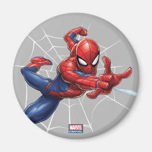 Aimant Spider-Man   Motif d'art de caractères géométrique
