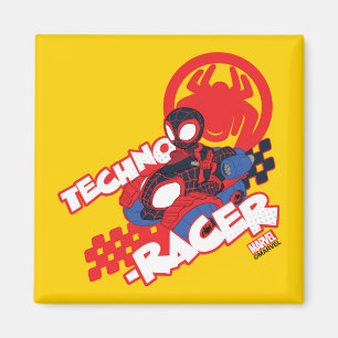 Aimant Spin conduisant son Techno-Racer