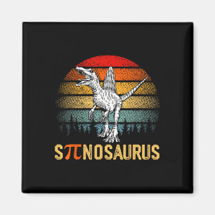 Aimant Spinosaurus rétro Joyeux Jour Pi
