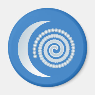 Aimant Spirale de la Lune d'Argent