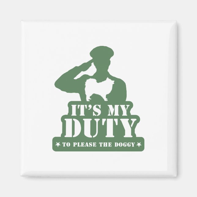 Aimant Spitz japonais (Devant)