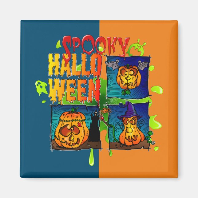 Aimant Spooky Halloween (Devant)