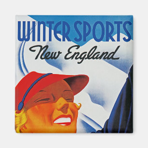 Aimant Sports d'hiver en Nouvelle-Angleterre