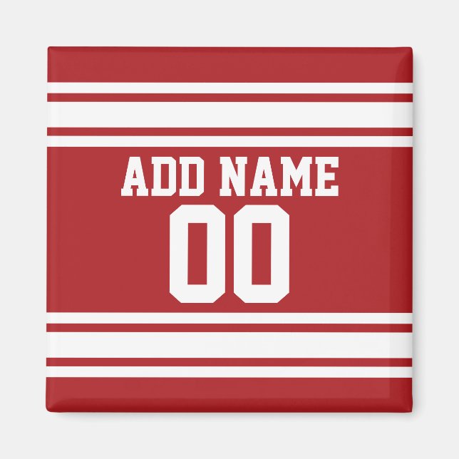 Aimant Sports Jersey with Your Name and Number (Devant)