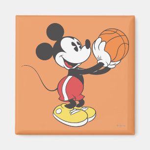 Aimant Sporty Mickey   Tenir un basket-ball