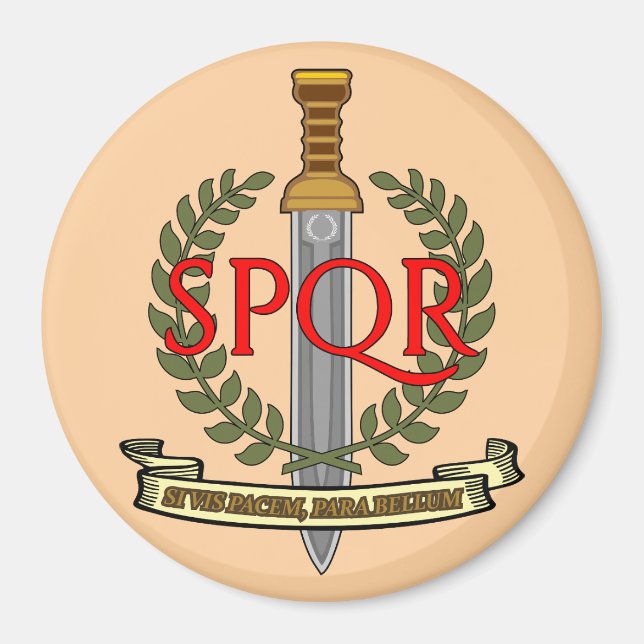 Aimant  SPQR Gladius - Senatus Populusque Romanus  (Devant)