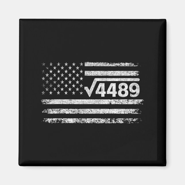 Aimant Square Root 4489 Slang Math Teacher Six Seven 6 7  (Devant)