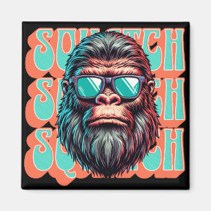 Aimant Squatch Rétro Vintage Style Comic Pop Art