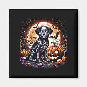 Aimant Squelette de chien Halloween