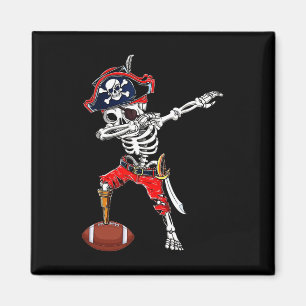 Aimant Squelette de pirate Dabbing et costume d'Halloween
