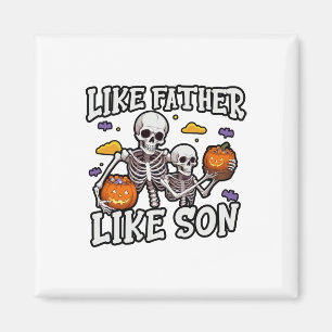 Aimant Squelette Père Fils Correspondant Costume Hallowee