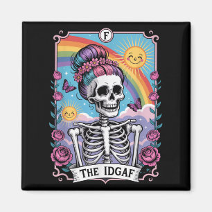 Aimant Squelette sarcastique La carte de tarot drôle Idga
