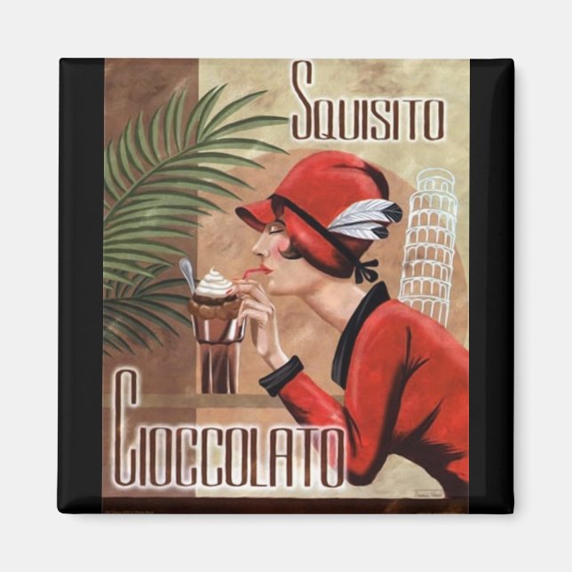 Aimant Squisito Cioccolato Italienne Chocolate Femme en R (Devant)