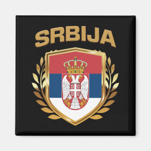 Aimant Srbija Bouclier indicateur Serbie